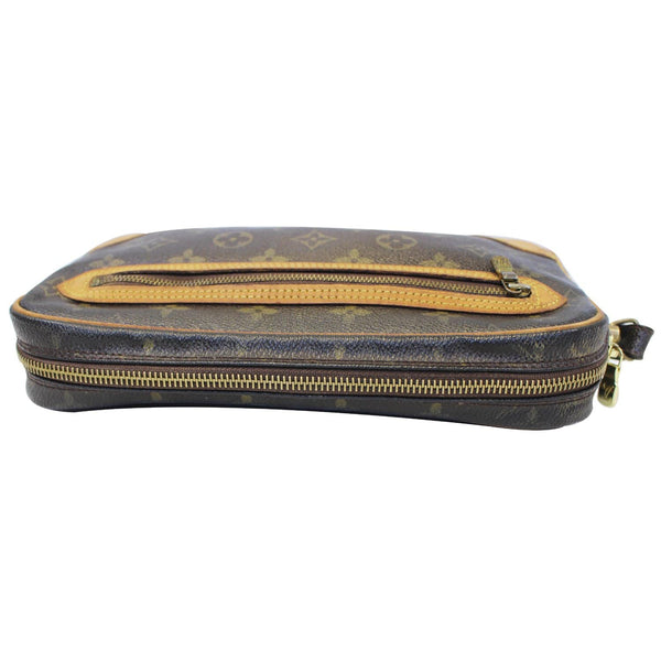 LOUIS VUITTON Marly Dragonne PM Monogram Canvas Clutch Bag Brown