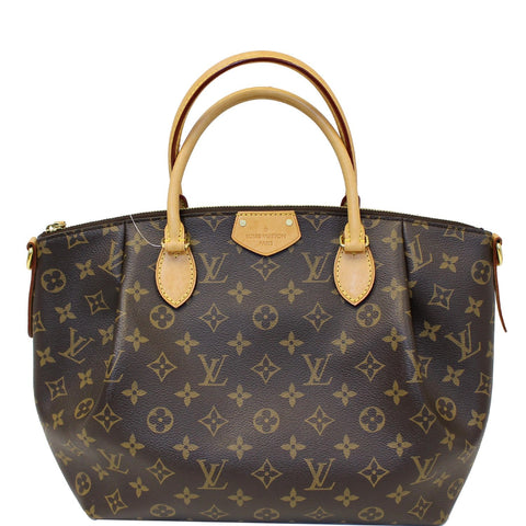 LOUIS VUITTON Turenne MM Monogram Canvas 2 Way Shoulder Handbag Brown
