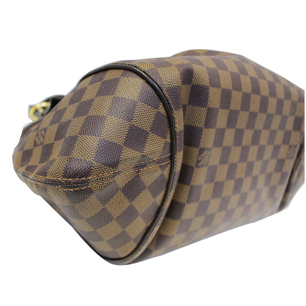 LOUIS VUITTON Sistina GM Damier Ebene Shoulder Handbag Brown-US