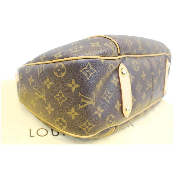 LOUIS VUITTON Galliera PM Monogram Canvas Shoulder Handbag Brown