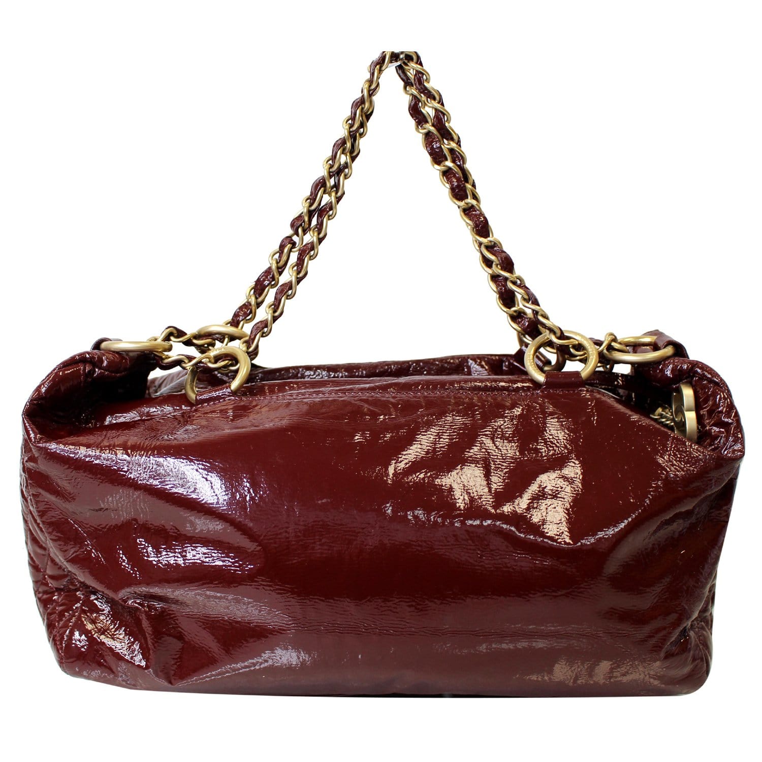 Chanel 1998-1999 Patent Leather Mini Chain Shoulder Bag · INTO