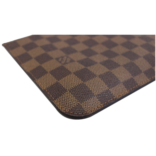 LOUIS VUITTON Pochette Wristlet Pouch Damier Ebene Neverfull MM/GM Brown