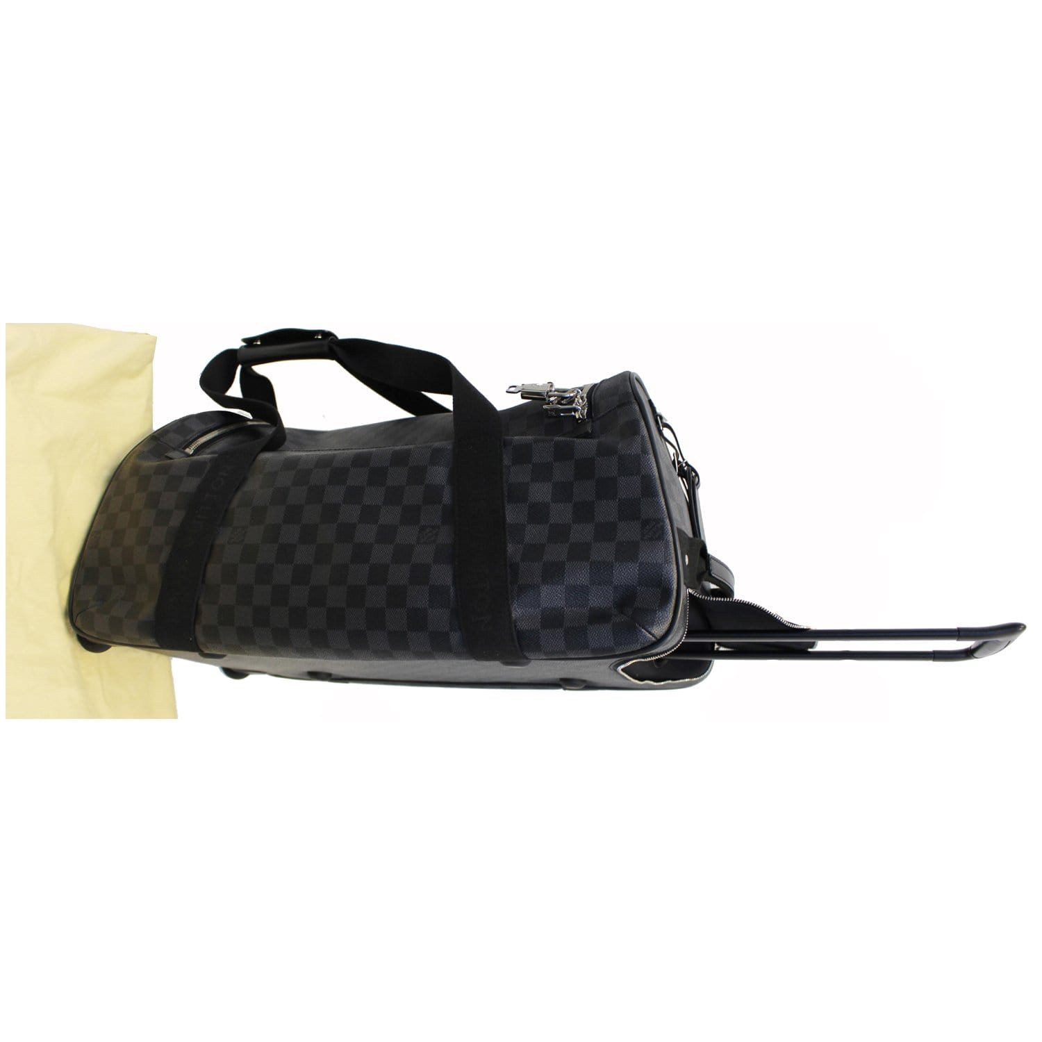 LOUIS VUITTON BLACK DAMIER GEANTEEOLE 50 ROLLING DUFFLE BAG for sale at  auction on 29th October