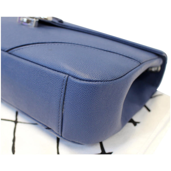 CHANEL CC Chevron Flap Shoulder Crossbody Bag Blue-US