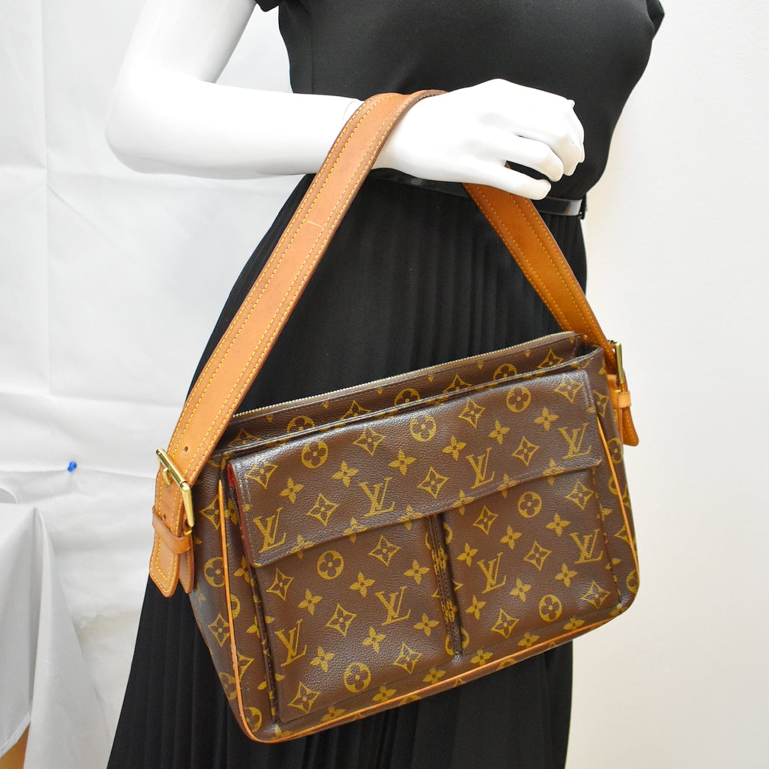 Louis Vuitton Vendome Bag Monogram Canvas BB Brown Leather ref