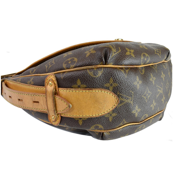 LOUIS VUITTON Tulum GM Monogram Canvas Shoulder Bag Brown