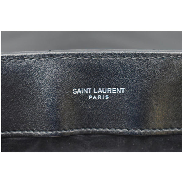 YVES SAINT LAURENT Large Loulou Matelasse Leather Chain Shoulder Bag Black