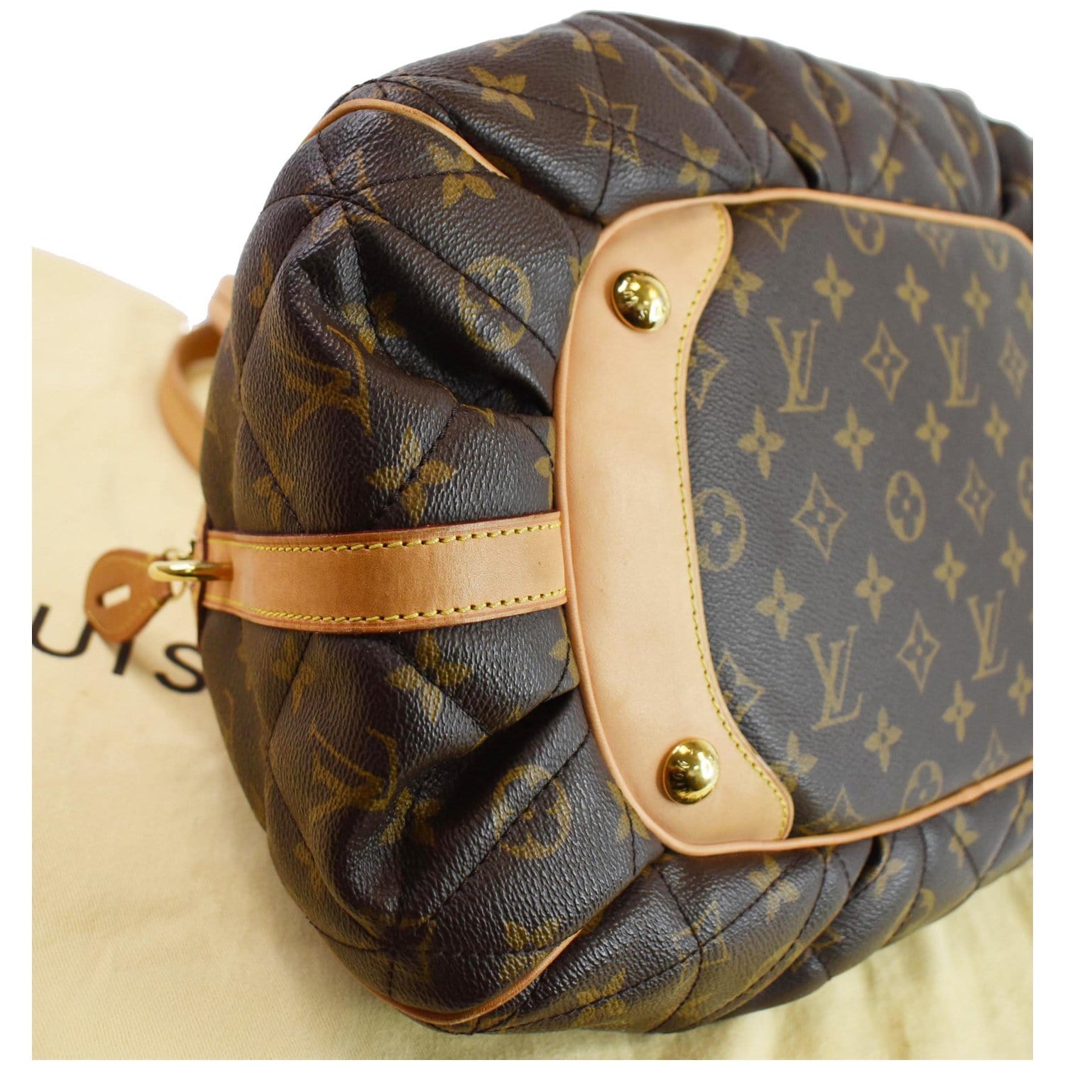 Louis+Vuitton+Bowling+Vanity+Brown+Leather+Monogram for sale online