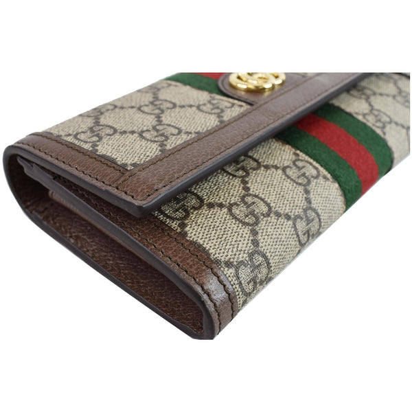 Gucci Ophidia GG Continental Supreme Canvas Wallet Beige 523153