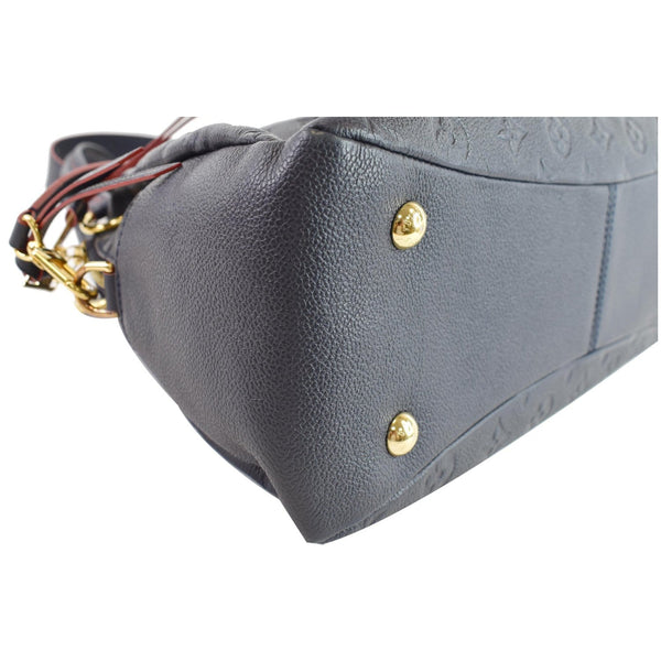 LOUIS VUITTON Ponthieu PM Empreinte Leather Shoulder Bag Blue