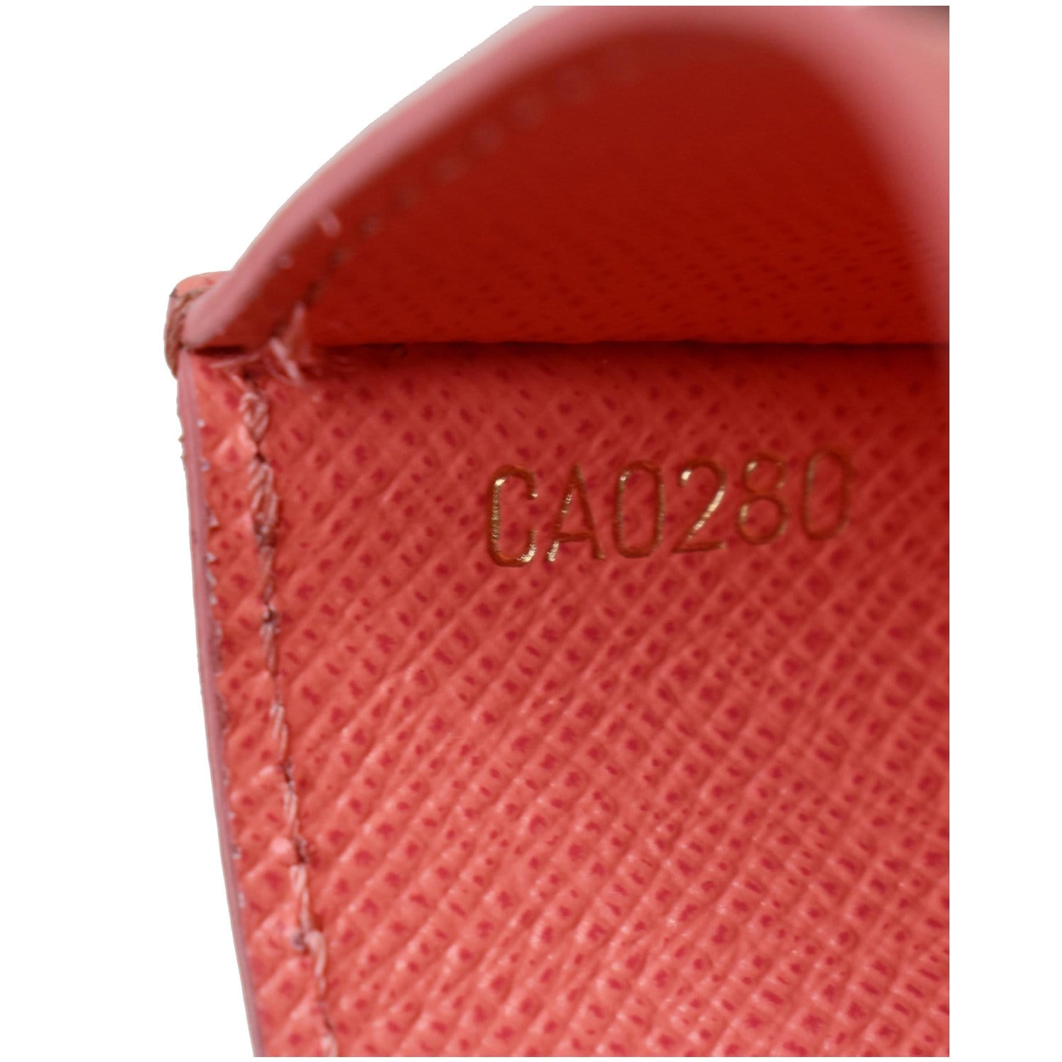 Louis Vuitton Damier Azur Studded Card Holder Case White Pink N64613
