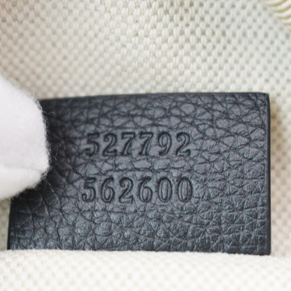 GUCCI Print Grained Calfskin Leather Belt Bag Black | DDH