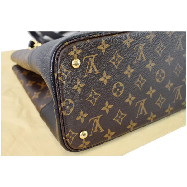 LOUIS VUITTON Flandrin Monogram Canvas Tote Shoulder Bag Brown
