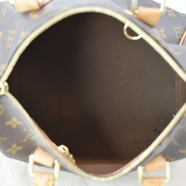 LOUIS VUITTON Speedy 25 Bandouliere Monogram Canvas Shoulder Bag Brown