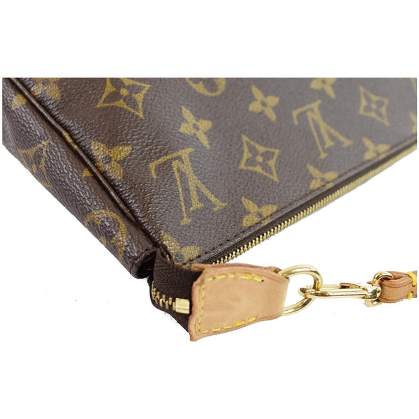 LOUIS VUITTON Pochette Accessoires Monogram Canvas Pouch Bag Brown