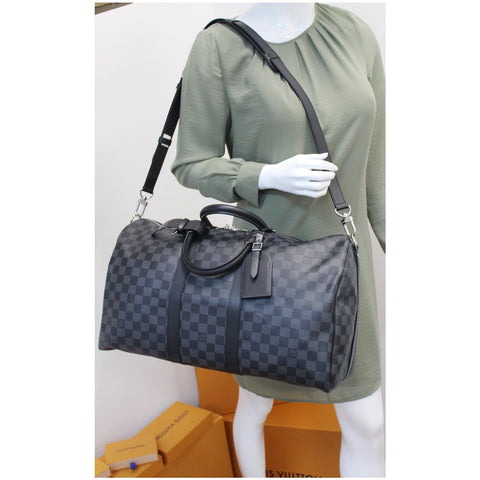 Louis Vuitton Keepall 45 Damier Graphite shoulder Bag