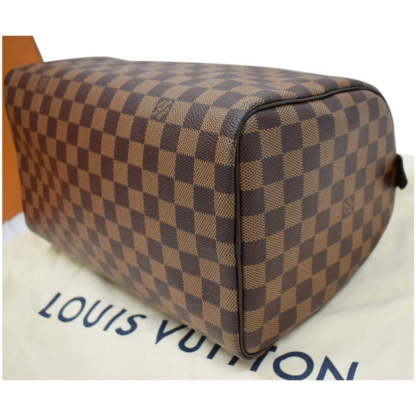 Louis Vuitton Speedy 30 Shoulder Bag - brown checked surface