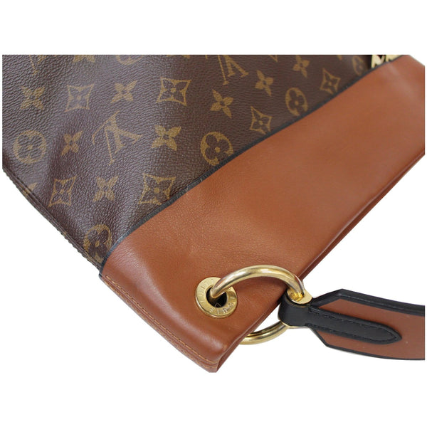 LOUIS VUITTON Tuileries Besace Monogram Canvas Shoulder Bag Caramel