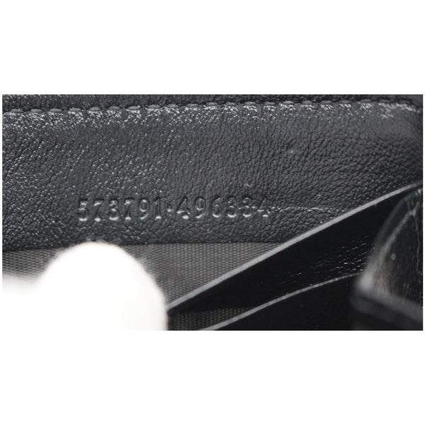 GUCCI Rajah Zip Around Leather Wallet Black 573791