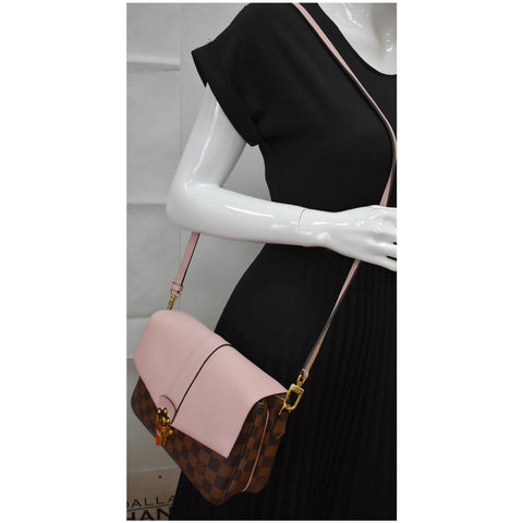 LOUIS VUITTON Clapton Damier Ebene Crossbody Bag Magnolia