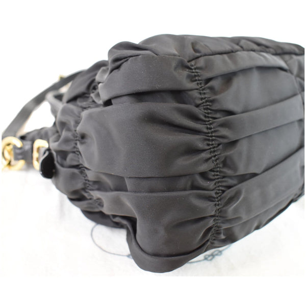 PRADA Gaufre Nappa Leather Tote Bag Black BN1336