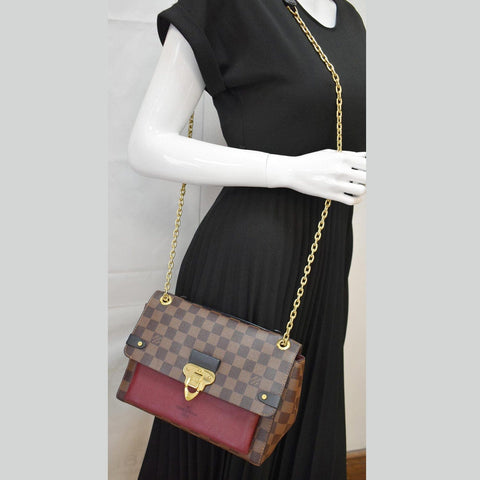 LOUIS VUITTON Vavin PM Damier Ebene Shoulder Bag Brown