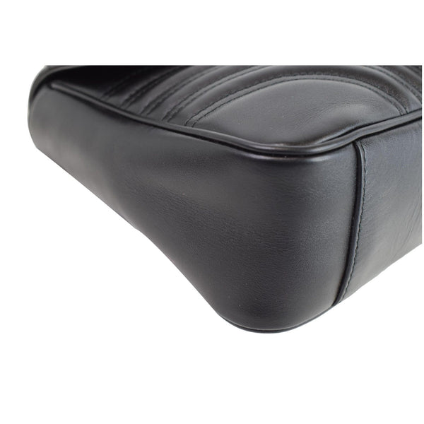 GUCCI GG Marmont Medium Matelasse Shoulder Bag Black 443496