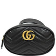 GUCCI GG Marmont Matelasse Leather Belt Bag Black 476434