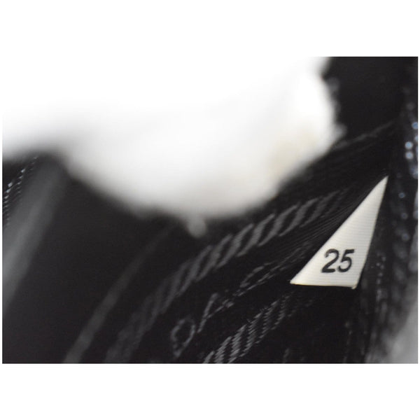 PRADA City Plex Ribbon Small Calfskin Shoulder Bag Black/Pink