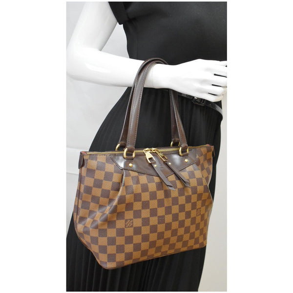 LOUIS VUITTON Westminster PM Damier Ebene Shoulder Bag Brown