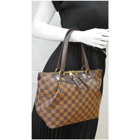 LOUIS VUITTON Westminster PM Damier Ebene Shoulder Bag Brown