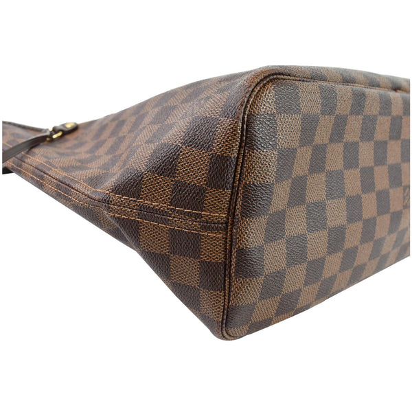 Louis Vuitton Neverfull MM Damier Ebene Tote Handbag brown]