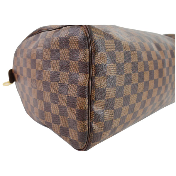 LOUIS VUITTON Speedy 35 Damier Ebene Satchel Handbag Brown