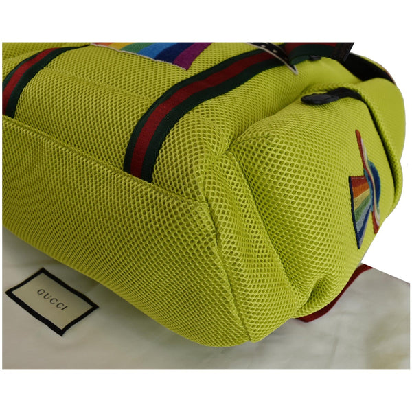 Gucci Techpack Hollywood Embroidery Bag lime color