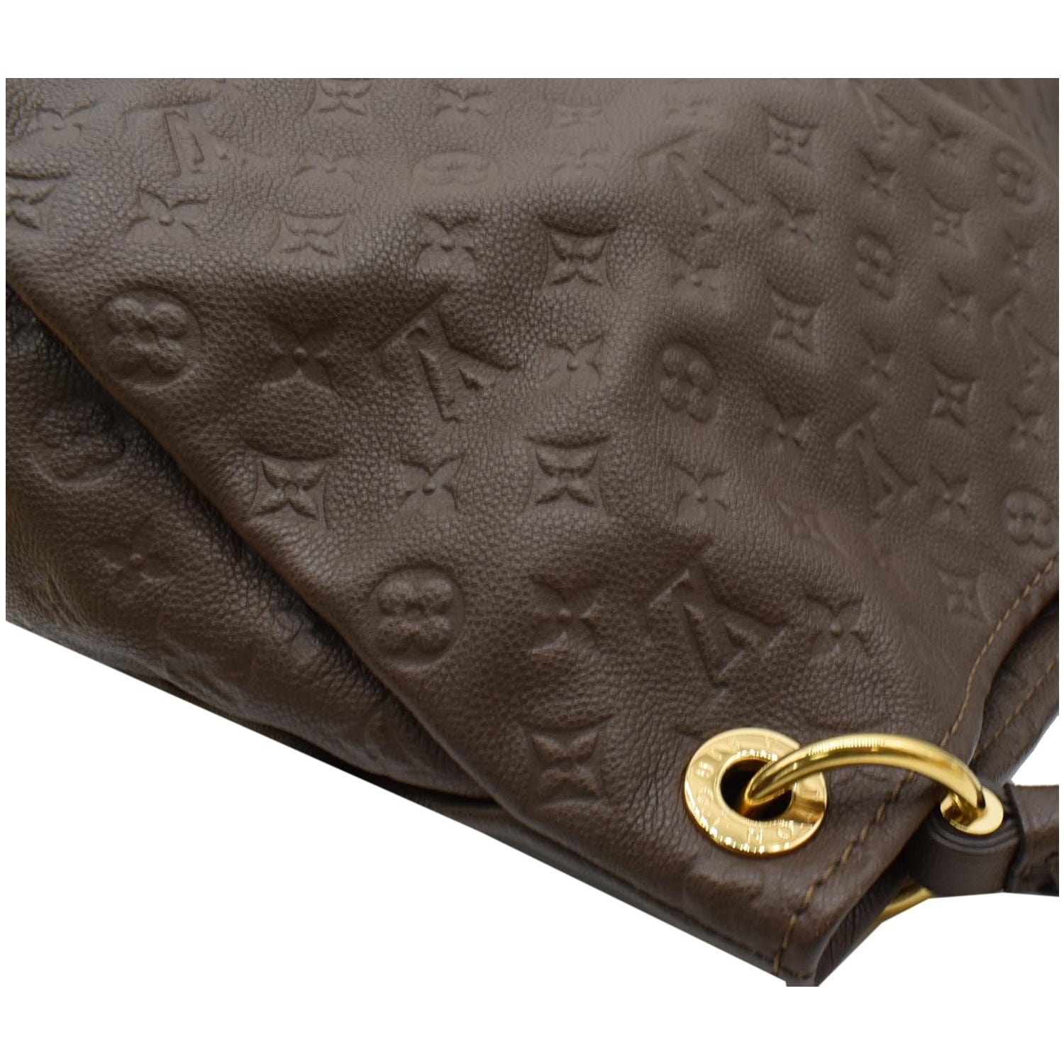 Louis Vuitton Artsy MM Hobo Dark Brown Monogram Empreinte Leather