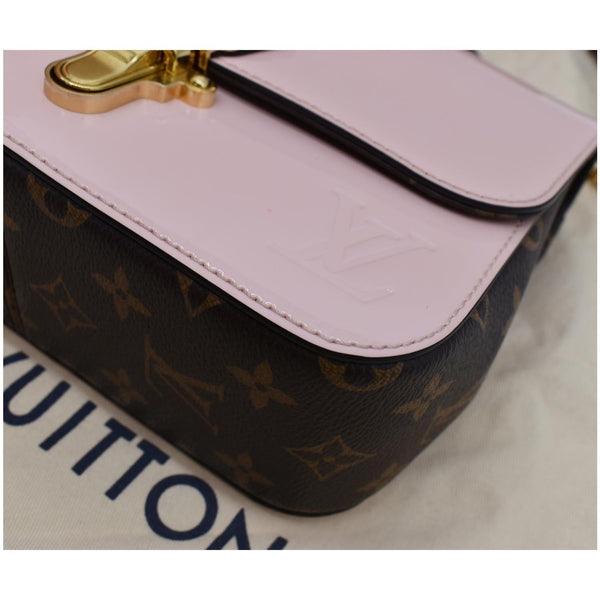 LOUIS VUITTON Cherrywood BB Patent Leather Shoulder Bag Rose Ballerine