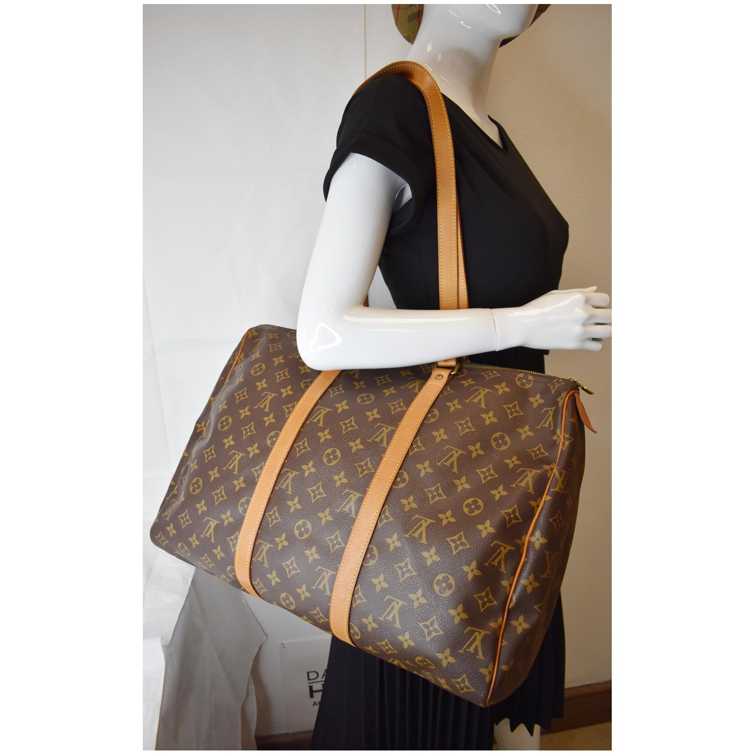 Louis Vuitton Vintage Monogram Canvas Sac Flanerie 50 Duffle Bag