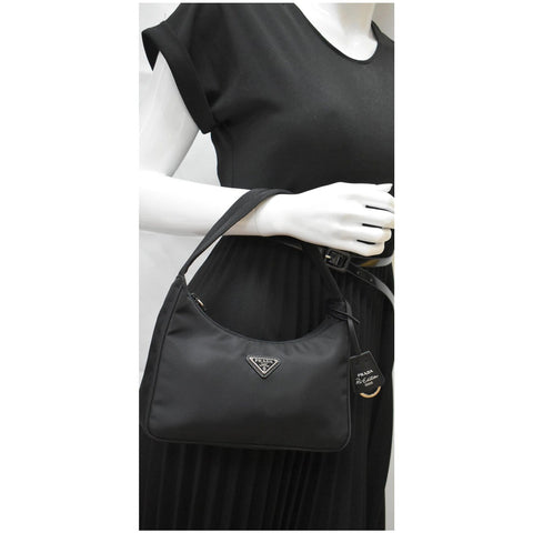PRADA Re-Edition 2000 Mini Nylon Shoulder Bag Black
