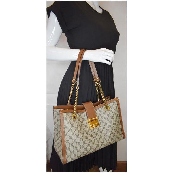 Gucci Padlock Medium GG Supreme Canvas Handbag
