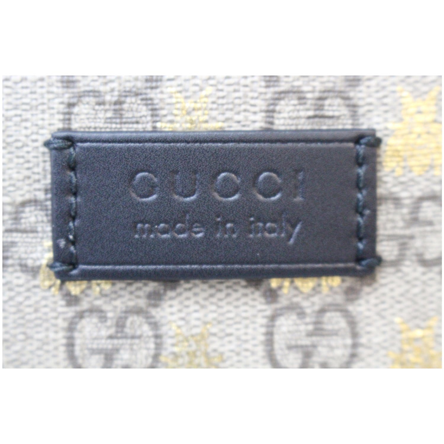 gucci bee backpack mini GUCCI Bees Small Day GG Supreme Monogram Backpack Bag Beige 427042