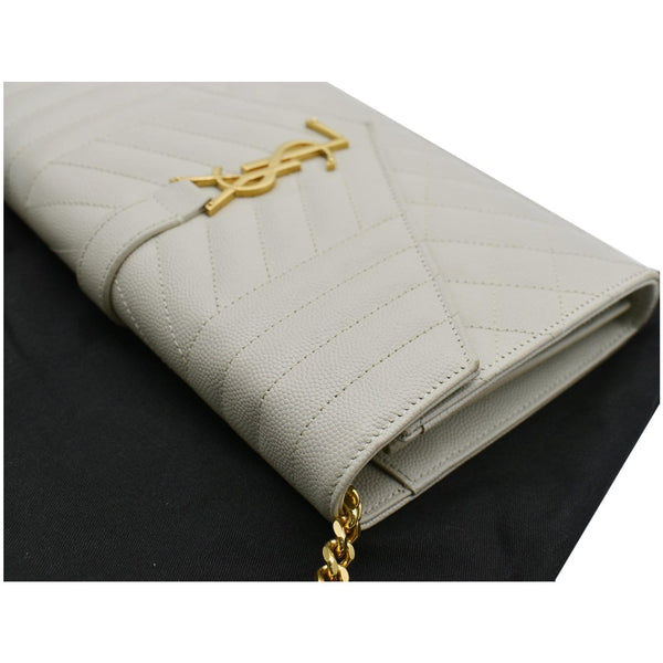 Yves Saint Laurent Envelope Small Chain Bag Blanc Vintage