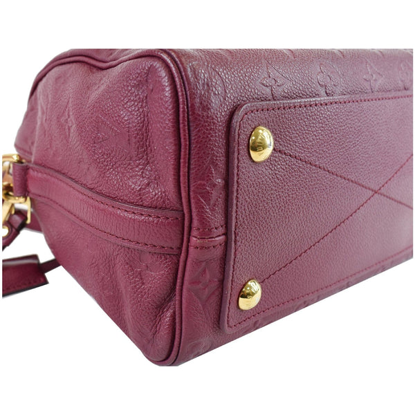 LOUIS VUITTON Speedy 25 Bandouliere Empreinte Leather Shoulder Bag Purple