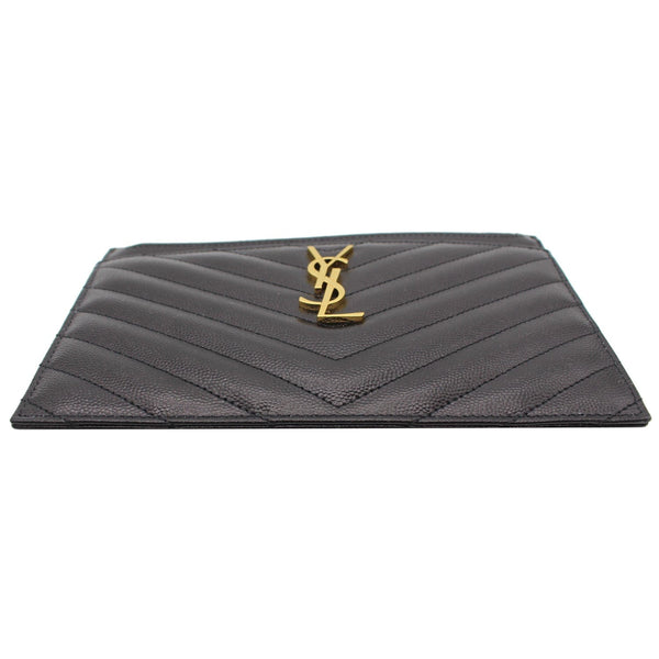 YVES SAINT LAURENT Bill Pouch Grain De Poudre Black