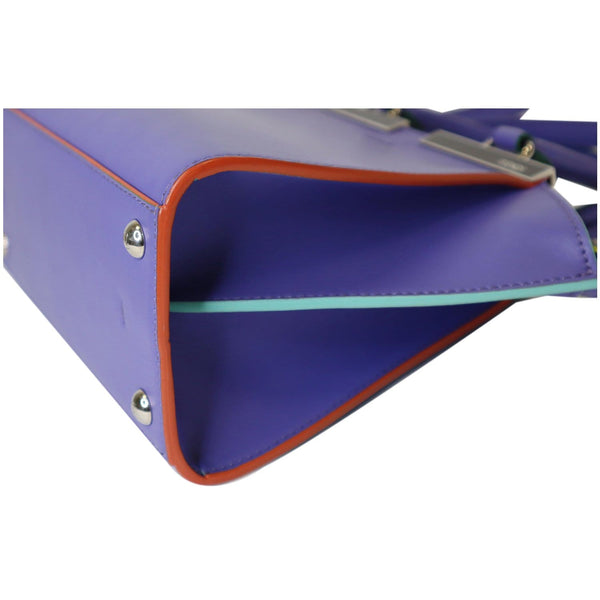 FENDI 3 Jours Mini Calfskin Leather Crossbody Bag Iris