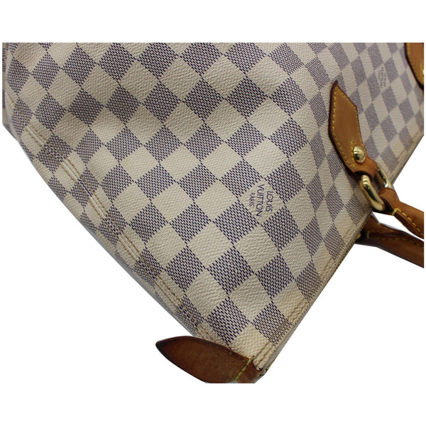 LOUIS VUITTON Saleya MM Damier Azur Tote Bag White