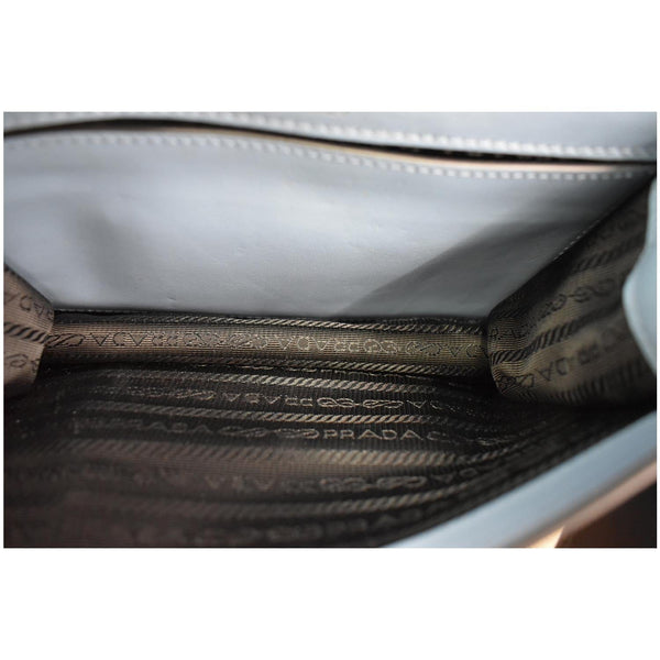 PRADA City Plex Ribbon Calfskin Shoulder Bag Blue/Pink