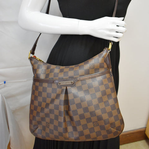 LOUIS VUITTON Bloomsbury PM Damier Ebene Crossbody Bag Brown