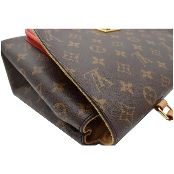 LOUIS VUITTON Marignan Monogram Canvas Shoulder Bag Coquelicot