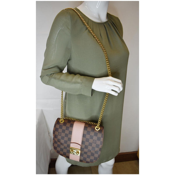 Louis Vuitton Wight Damier Ebene Crossbody Bag Magnolia - shoulder bag