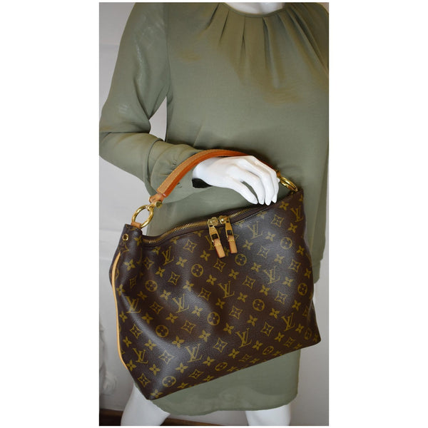 Louis Vuitton Sully PM Monogram Canvas Shoulder Bag elbow handbag